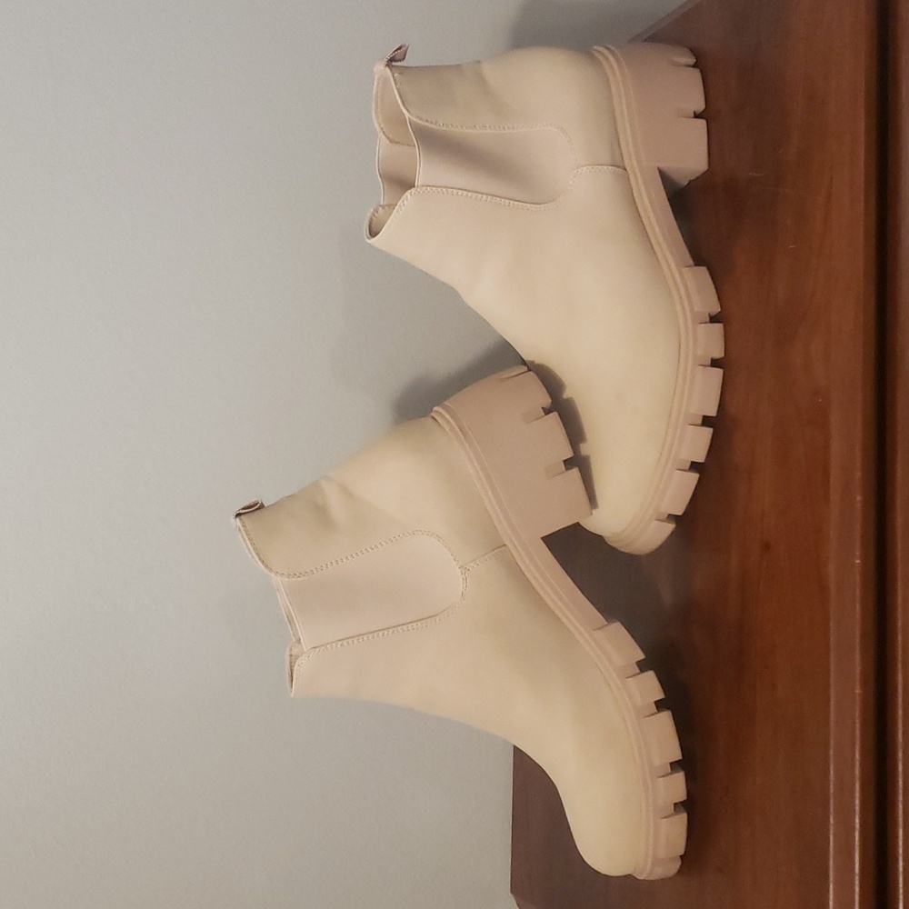 Tan suede boots